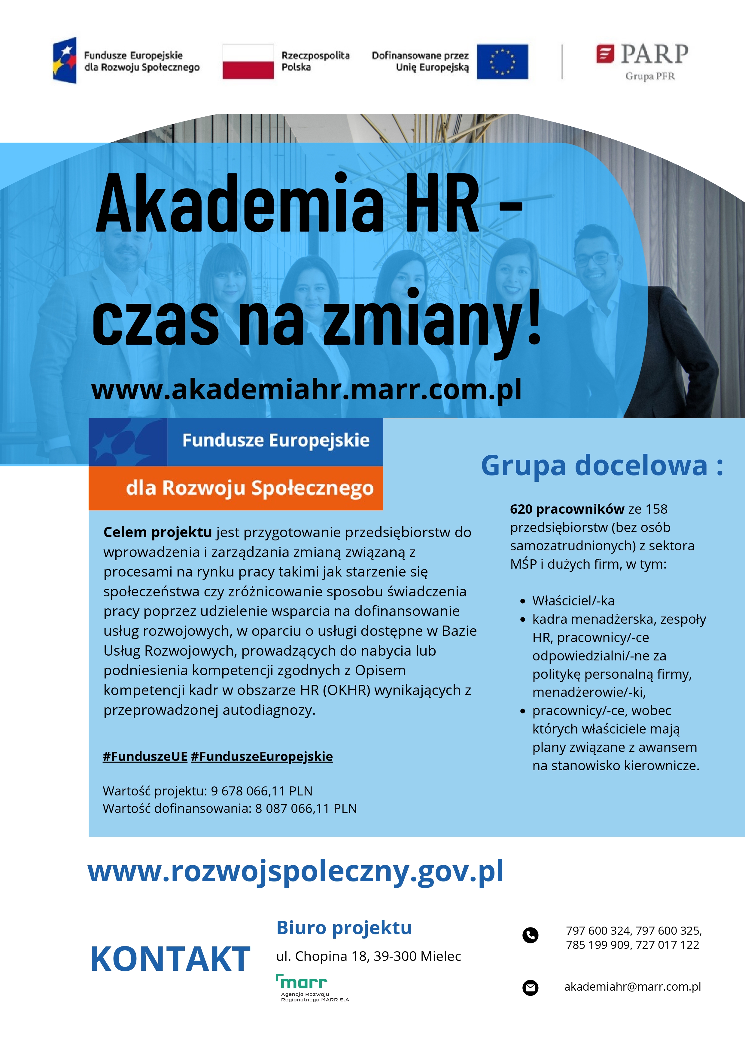 Nabór do projektu „Akademia HR – czas na zmiany”